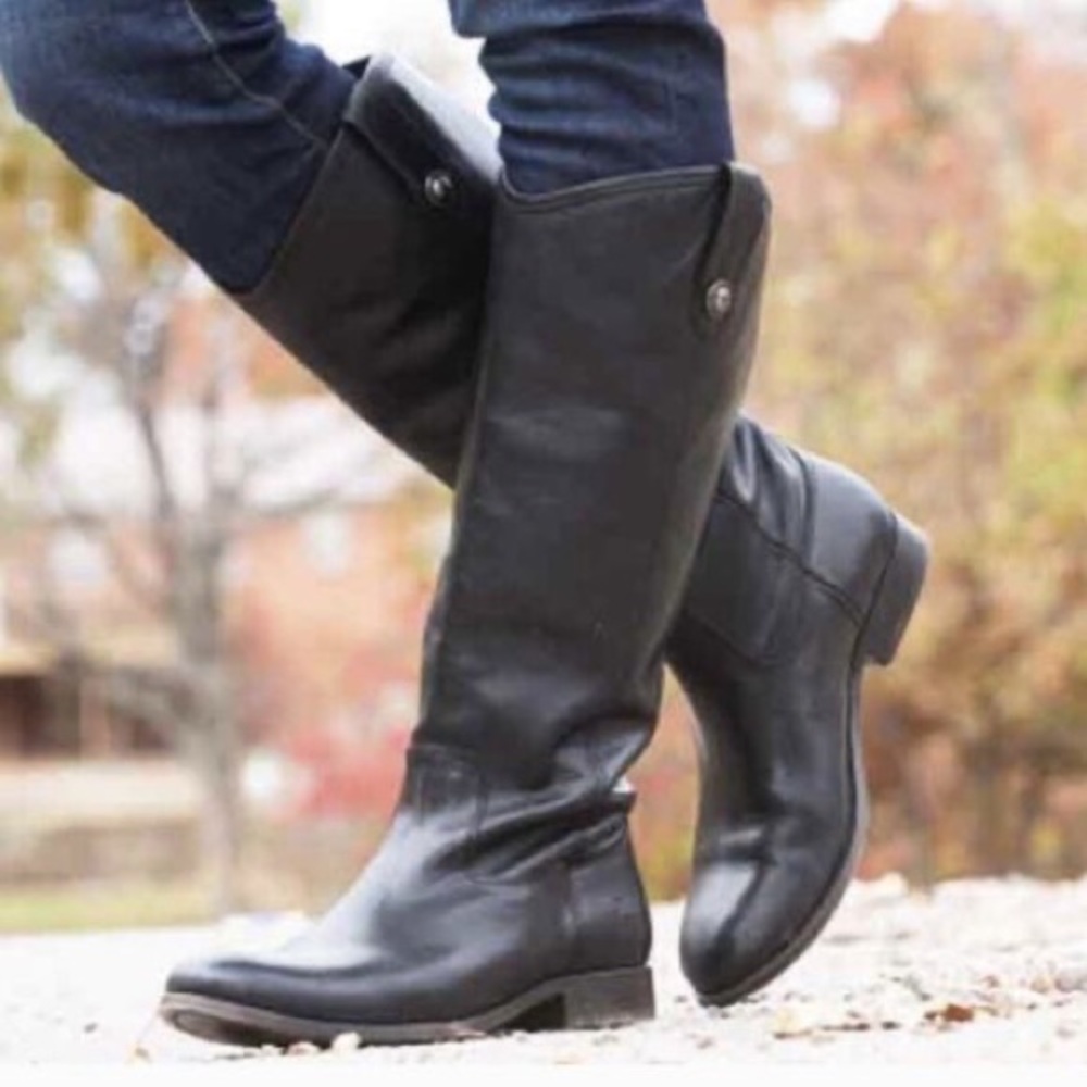 Black Frye Melissa pull on riding boot